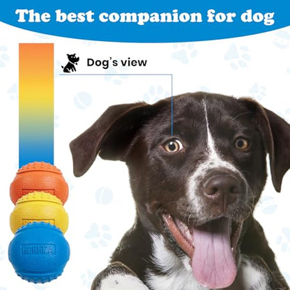 10 Pack Dog Balls, Size Medium for Dogs 20-60 lbs, Bite Resistant Elastic Balls for Dogs with Mesh Bag, Durable Rubber, Floating Dog Balls, 2.5-inch Diameter - size: 10 PCS