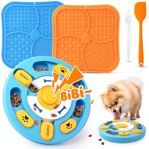 Advanced Dog Puzzle Toys for IQ Training & Mental Stimulation,Dog Lick Mat with Suction Cups for Anxiety Relief and Keeping Them Busy