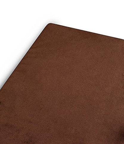 BIRDROCK HOME 2" Memory Foam Dog Bed | Ultra Soft Plush Pet Bed | Removable Cover | Pet | Crate Bed (34 x 22, Brown) - size: Medium