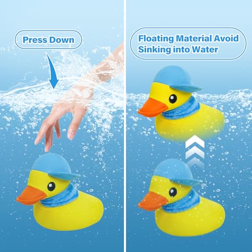 Squeaky Dog Toys, Floating Dog Toys for Indoor or Outward Play, Interactive Dog Gifts for Small and Medium Dogs - Yellow Duck - style: B-Duck
