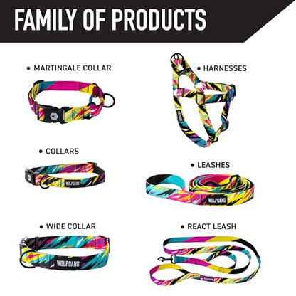 Wolfgang Heavy Duty, Adjustable Dog Collar with Quick Release Nylon Buckle for Walking & Training, FuzzyTails Print, Small - color: FuzzyTails Print, size: Small (5/8 Inch x 8-12 Inch)