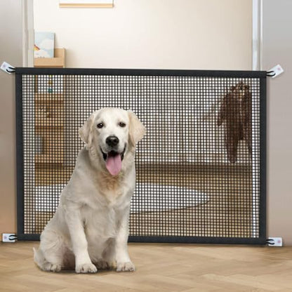 2-Pack Dog Gate for Stairs Pet Gates for The House: Dogs Screen Mesh Gate for Doorways Stairways Indoor Safety 29 inches Tall, 38 inch Wide - size: 29"Hx38"W(Pack of 2)