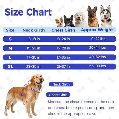 Funfox No Pull Dog Harness, Adjustable Pet Vest with Control Handle & Front Clip, Reflective Design for Small Medium Large XL Dogs, Blue M - color: Blue, size: M