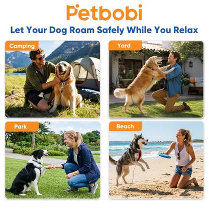 Petbobi Dog Tie Out Cable & Stake, Heavy Duty 30FT Lead for 300lbs Dog | Escape-Proof Screw-Lock, 6mm Chew-Proof Tether, 16.5" Stake, 360° Swivel, 5-In-1 Set with Rod, Yard Beach & Camping Outside - size: 30ft