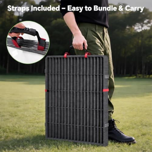 Mr IRONSTONE Dog Playpen with Anti-Rust Coating – 32" Height 16 Panels Portable & Foldable Indoor/Outdoor Pet Fence for Large, Medium, or Small Dogs – Durable Exercise Pen
