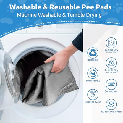 Washable Reusable Dog Pee Pads, 82"x120" Absorbent & Waterproof Puppy Training Pad for Crate, Playpen & Carpet, Large Potty Pads for Dogs, Cats & Small Pets - size: 1Pc 82x120 Inch