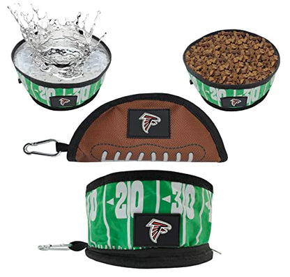 Pets First NFL Collapsible Pet Bowl - color: Atlanta Falcons, style: 1 Pack