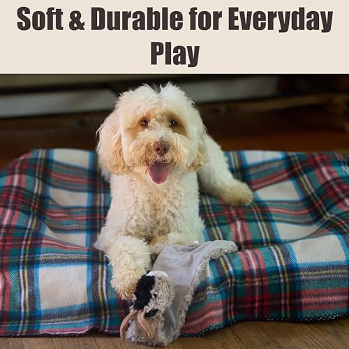 SPOT Skinneeez Crinklers Stuffless Goat Dog Toy, 23 Inch Plush with Crinkle and Squeaker, Tug Toy for Medium and Large Dog Breeds - style: Large Goat
