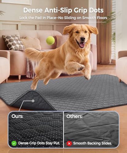 Doglike [Upgraded Silver-Ion Odor] Washable Pee Pads for Dogs – Ultra Absorbent, Leak-Proof, Non-Slip & 5-Hour Quick-Drying Reusable Puppy Training Pads for Home, Crate & Sofa, 41" x 36" (2 Pack) - size: 41" x 36"【Industry #1 Ag+ Fabric Application】