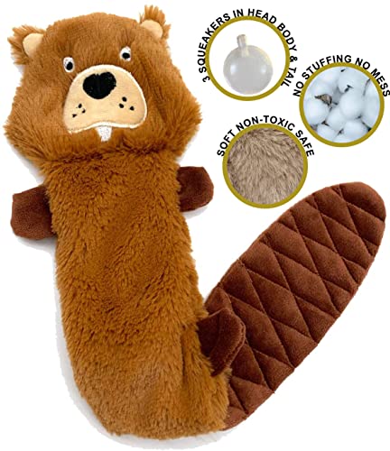 Jalousie 5 Pack Stuffingless Dog Squeaky Toys Dog Toy w/Durable Liner No Stuffing Dog Toy - Dog Toys Crinkle Paper Squeaker Toy for Medium Large Dogs (5 Pack - Color 4 - Squeaky) - color: 5 Pack - Color 4 - Squeaky