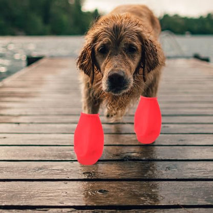 UKCOCO Waterproof Dog Boots Non-Slip Outdoor Pet Shoes Paw Protectors for Cats and Dogs Size L