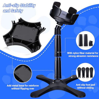 Dog Bowls,Elevated Adjustable Dog Bowl Stand with 3 Heights & Tilted Feeding Design, Raised Stand Compatible with Medium & Large Breeds(with Bowl) Black - size: Dog Bowl Stand 1 Pack With Bowl