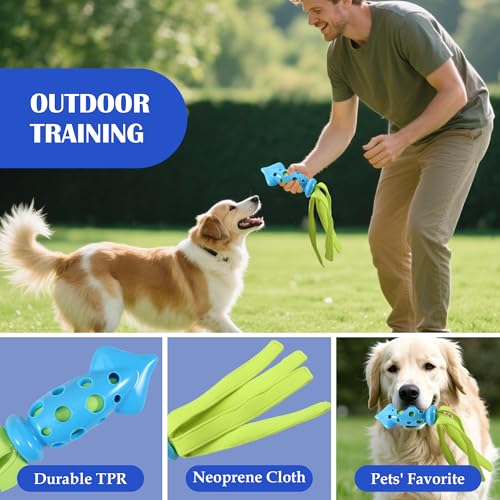 Squeaky Dog Toy NO Stuffing Water Toy Floating Octopus for Puppy Small Medium Dogs