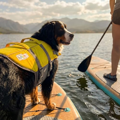 Outward Hound Granby Splash Yellow Dog Life Jacket, XL - color: Yellow, size: X-Large (Chest Girth: 33"-44")
