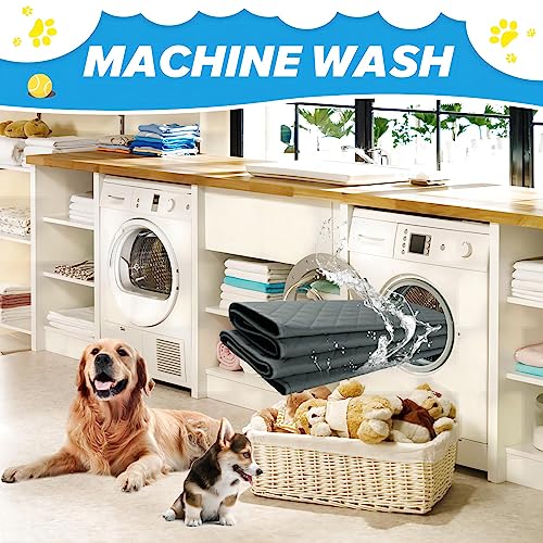Washable Pee Pads for Dogs 72"×72" Reusable Puppy Pads Extra Large, Waterproof Pet Training Pads Leakage Non-Slip, Dog Pee Pads Whelping Pads for Playpen, Crate, Sofo, Car, Bed - size: 72"×72"