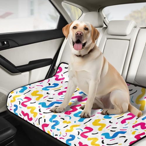 Qilmy Colorful Ribbons Pet Mat, Waterproof Reusable Dog Training Pad Anti-Slip Pet Creat Pad for Small Medium Large Dogs and Cats - size: Medium+Large