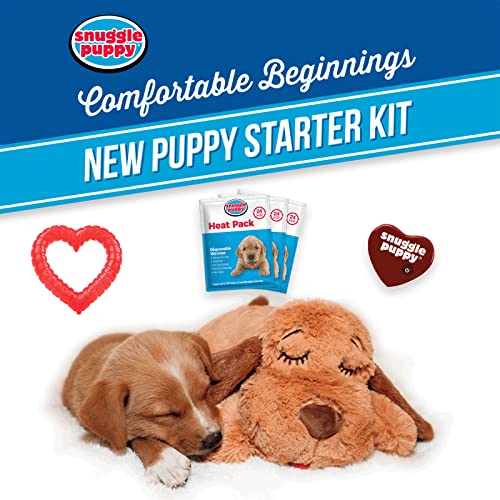 SmartPetLove Original Snuggle Puppy Essentials Starter Kit - Heartbeat Puppy for Dogs - Calming Aid with 3 Heat Packs, Puppy Teething Toy, Dog Chew Toy and Dog Blanket - color: Blue