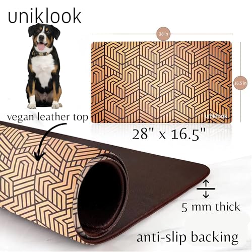Dog Food Mat - Dog Bowl Mat - Pet Food Mat - Dog Mat for Food and Water - Dog Feeding Mat - Dog Water Bowl Mat - Waterproof Dog Water Mat - UnikLook
