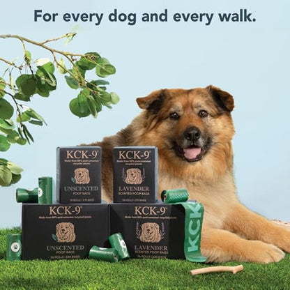 80% Recycled Plastic Dog Poop Bags – Extra Thick, Leak Proof Waste Bags, Big Dog Approved (Unscented, 270 Bags) - size: 270 Count (Pack of 1), style: Unscented