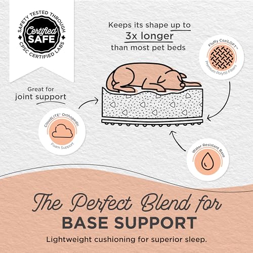 Best Friends by Sheri SnuggleSoft Faux Fur Calming Donut Bed for Dogs, Brown, Small, 23x23 - color: Rabbit Faux Fur Brown, style: Small