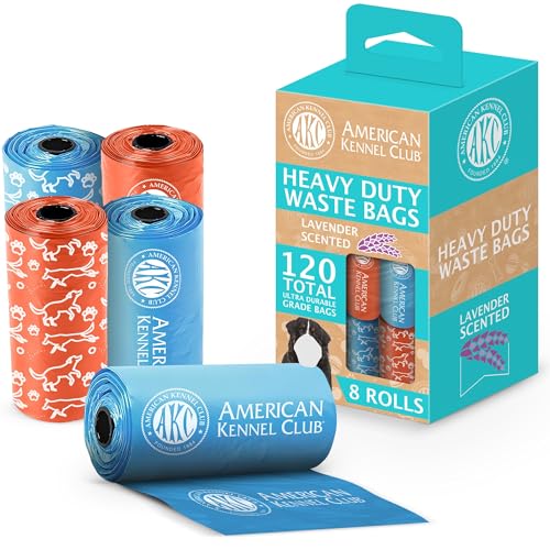 American Kennel Club Assorted Dog Poop Bags - color: 120 Count, style: Lavender Scented