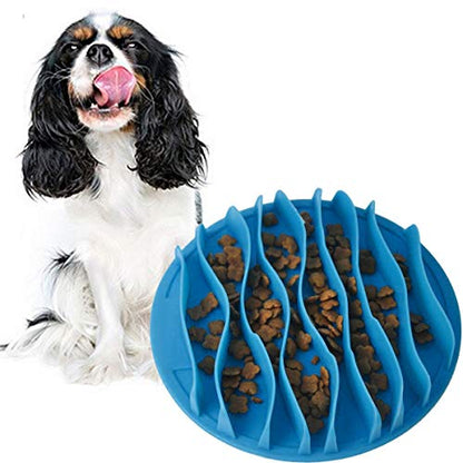Cat Fun Slow Feeder Bowl Interactive Stop Bloat Pet Dogs Bowl Prevent Choking Healthy Non-Toxic (S:7.5 Inch)
