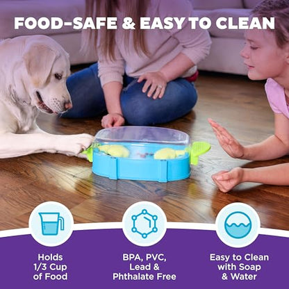 Outward Hound Nina Ottosson Paw N' Play Interactive Dog Treat Puzzle, Level 2 Intermediate Dog Enrichment Dog Toy, Blue, Small - color: Paw N' Play (Blue)