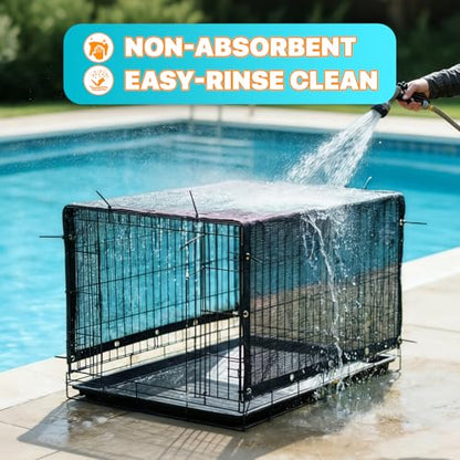 ShadeMart 4' x 5' Black Dog Kennel Shade Cover, 90% UV Block Shade Cloth, Mesh Tarp with Grommets for Dog Playpen, Dog Pen, Dog Run, Dog Crate, Fence Privacy Screen (We Make Custom Size) - color: Black, size: 0 4' X 0 5'