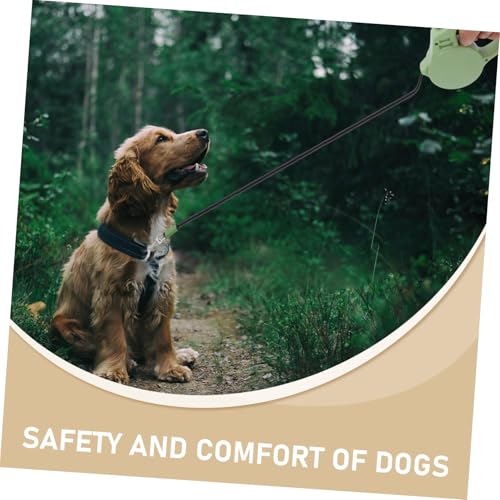 VANZACK Reflective Retractable Dog Leash with Brake Lock System for Small to Medium Breeds Stylish Design for Daily Walks Nylon Tape for Corgis and Cats