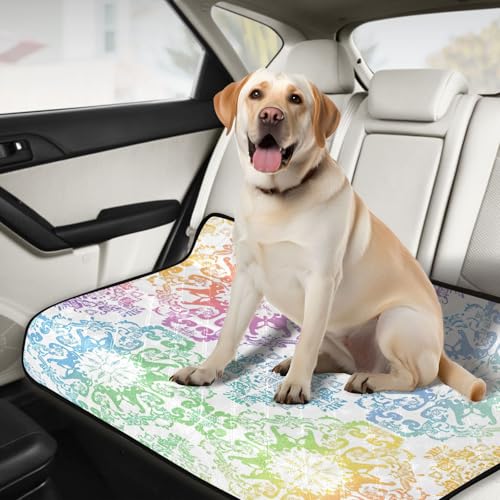 Qilmy Mandala Pet Mat, Waterproof Reusable Dog Training Pad Anti-Slip Pet Creat Pad for Small Medium Large Dogs and Cats - size: Smallx3