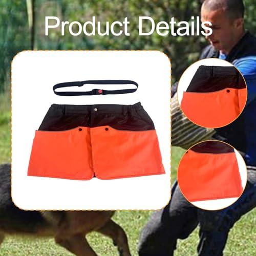 Handler Training Apron Dog Handler Training Apron Waterproof Nylon Pants Multi Pockets Waist Strap Dog Training Shorts Anti Tear, M - size: Medium