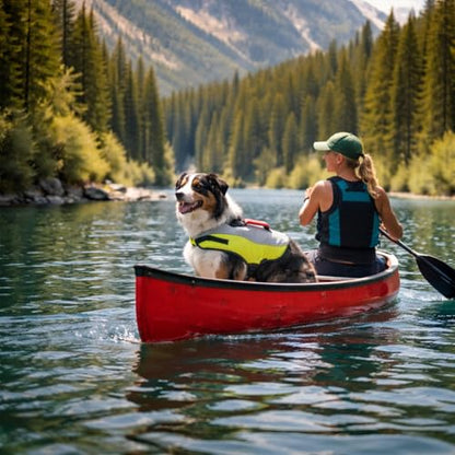 Water Float Dog Flotation Life Jacket Vest, Swimming Float Aid with Safety Handle, Adjustable Comfortable Durable Preserver High Buoyancy Coat (Green, Medium) - color: Green, size: Medium