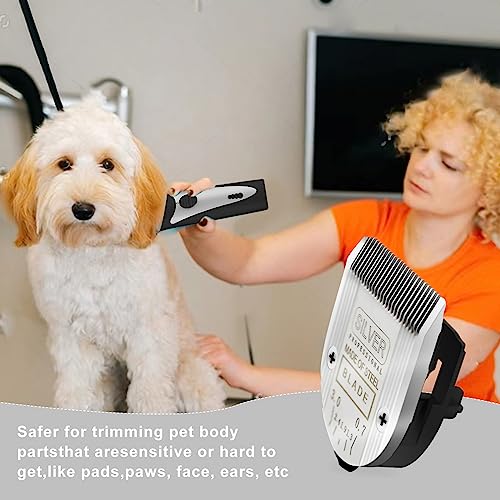 5 in 1 Replacement Blades Compatible with WAHL Bravura .Chromado，Creativa，Figura Dog Clippers for Dogs Grooming（2 Packs - color: Silver