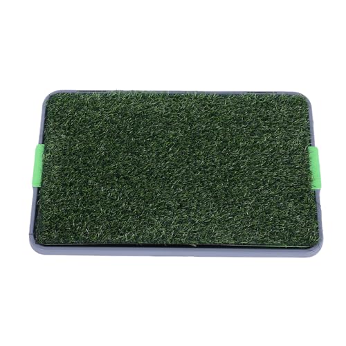 Pssopp Dog Potty Grass Training Pad, 26.8x16.5in Reusable Dog Grass Pee Pad Washable Artificial Pet Pee Mat for Puppy Housebreaking Indoor Balcony Patio (68x42.5cm/26.8x16.5in 1PCS)