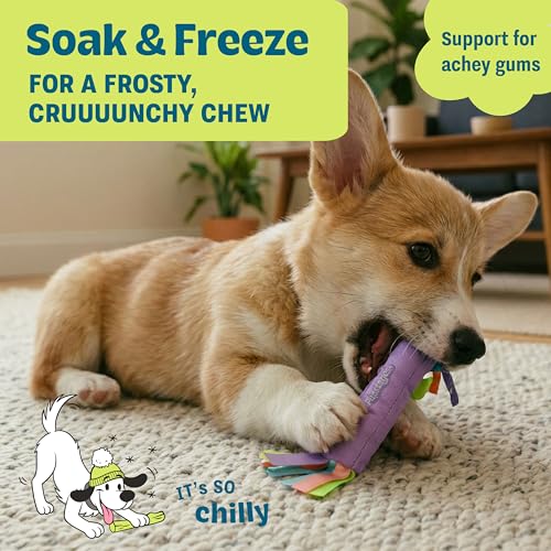 Cool Teething Stick – Puppy Chew Toy for 0–6 Month Puppies, Teething Relief, Freezable & Durable - color: Teething Stick