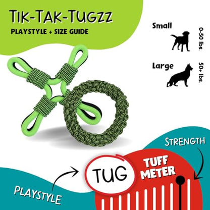 Jolly Pets TIK-Tak-Tugzz Small/Medium O Rope Dog Toy