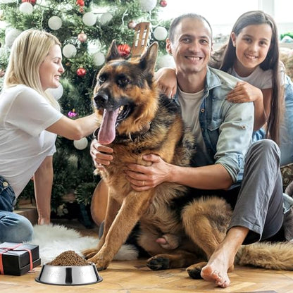 Tanlade 8 Pack Stainless Steel Dog Bowls Metal with Rubber Base Non-Slip Pets Puppy Cats Feeding Food and Water Bowls Dishwasher-Safe for Indoor Small Medium Large Dogs Cats Kitten Rabbit(18.6 oz) - size: 18.6 oz