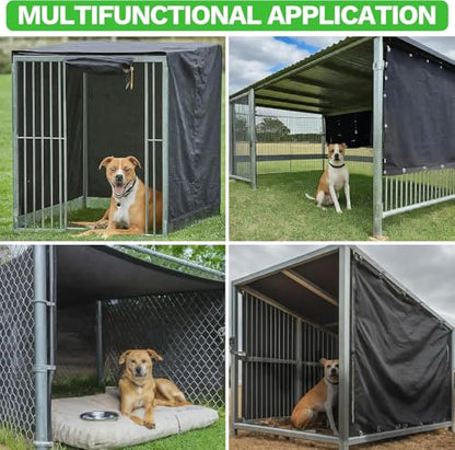 ColourTree 2' x 3' White Custom Size Shade Cloth with Grommets - 90% Sunblock, Durable Mesh Fabric Tarp for Dog Kennel Cover, Fence Privacy Screen, Greenhouse, Chicken Coop & Pet Playpen. - color: White, size: 2' x 3' Custom Size