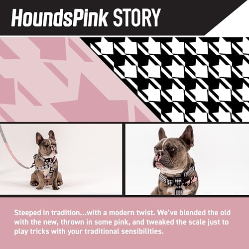 Wolfgang Heavy Duty, Adjustable Dog Collar with Quick Release Nylon Buckle for Walking & Training, HoundsPink Print, Small - color: HoundsPink Print, size: Small (5/8 Inch x 8-12 Inch)