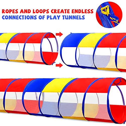 Kids Play Tunnel for Toddlers 1-3, 6 Foot Baby with 2 Mesh Sides Pop Up Crawling Toys 1 3 4 Year Old Girl Boy Birthday Gift, Indoor Outdoor Toddler Children or Dog - style: Mesh Crawling Tunnel