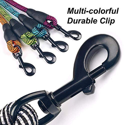 Heavy Duty Dog Leash Rope Comfortable Padded Handle Reflective Pet Leashes For Medium Large Dogs Walking Training Hiking White