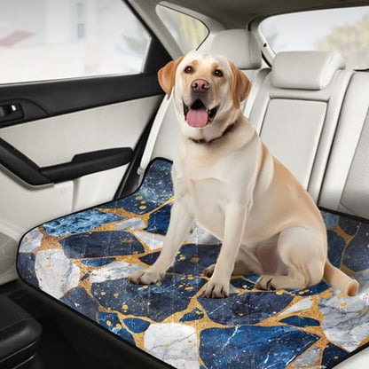 Qilmy Blue Marble Pet Mat, Waterproof Reusable Dog Training Pad Anti-Slip Pet Creat Pad for Small Medium Large Dogs and Cats - size: Smallx3