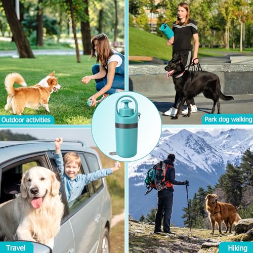 STHF Easy one-Hand Dog Waste Pickup. Portable Claw Tool Includes Bag Dispenser, 2 Rolls, Odor-Resistant. for All Surfaces & Dogs.
