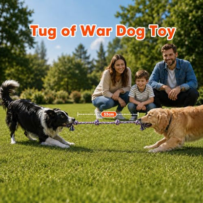 Aitmexcn Dog Rope Toys for Aggressive Chewers, 8 Pack Heavy Duty Natural Cotton Dog Chew Toys for Large & Medium Dogs, Tough Tug of War Dog Toys Teeth Cleaning,Boredom - size: 8 Pack-Large