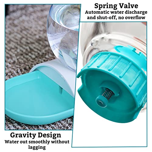 Hamiledyi Automatic Water Dispenser for Cats and Dogs - 2.8 Liter Gravity Pet Water Station, Spill-Proof Spherical Waterer for Puppies, Kittens and Rabbits - color: Pink