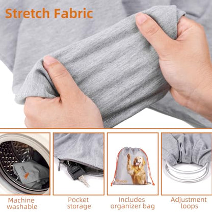 Dog Sling Carrier for Small Dogs,Carrying Wrap Anti-Anxiety Cat Sling,Adjustable Pet Sling(Light Gray) - color: light gray