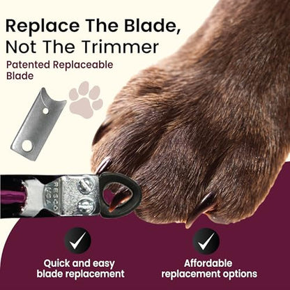 Resco Candy Series Dog Nail Clippers for Small to Medium Dogs – USA-Made Professional Guillotine Pet Nail Trimmer with Replaceable Blade System - color: Candy Red, size: Small/Medium