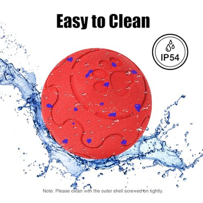 Interactive Dog Ball Toy, Smart Dog Toy for Medium and Large Dogs, Automatic Moving Rotating & Bouncing Ball, Durable E-TPU Material, IP54 Waterproof, Motion-Activated Dog Toy for Active Dogs - color: Red