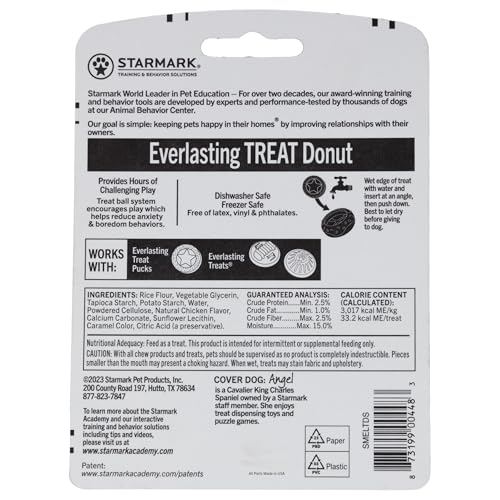 Starmark Everlasting Treat Donut Toy for Small Dogs - color: Pink, size: Small