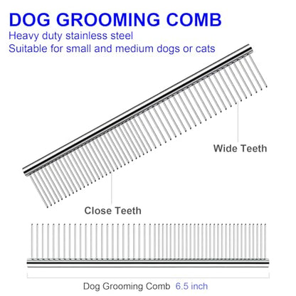 Dog Grooming Scissors Kit, Premium Stainless Steel Dog Shears with Curved Shears, Sharp Durable for Dogs Cats+Blue 4 Piece - color: Blue 4 Piece